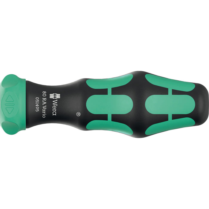 Wera 80 RA Vario blade holding handle with ratchet functionality, 6 x 113.5 mm
