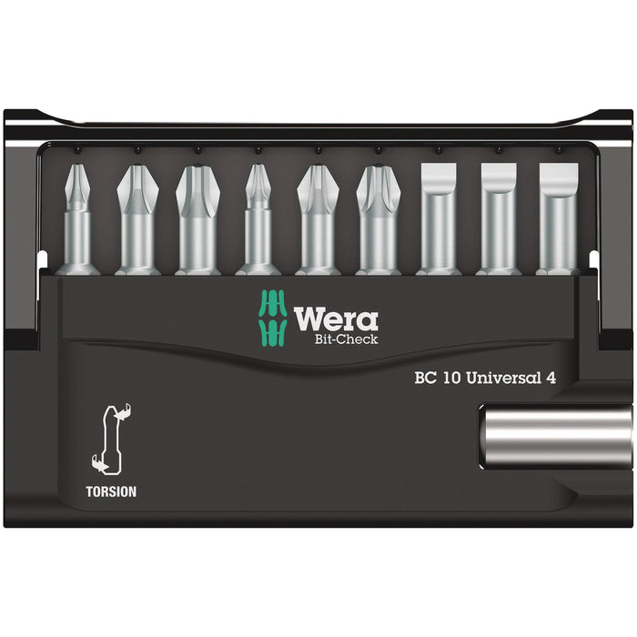 Wera Bit-Check 10 Universal 4, 10 pieces