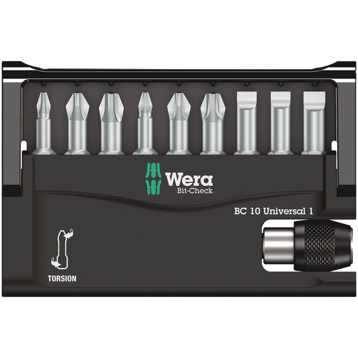 Wera Bit-Check 10 Universal 1, 10 pieces