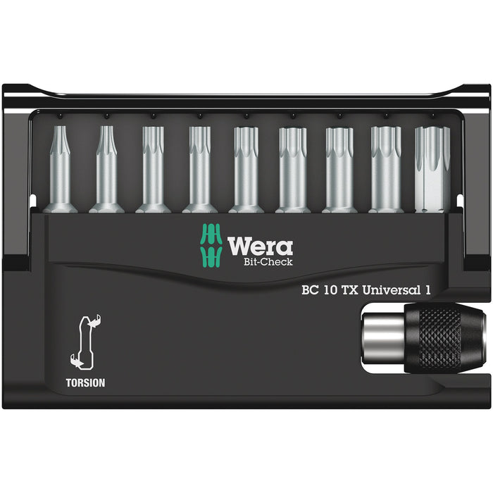 Wera Bit-Check 10 TX Universal 1, 10 pieces