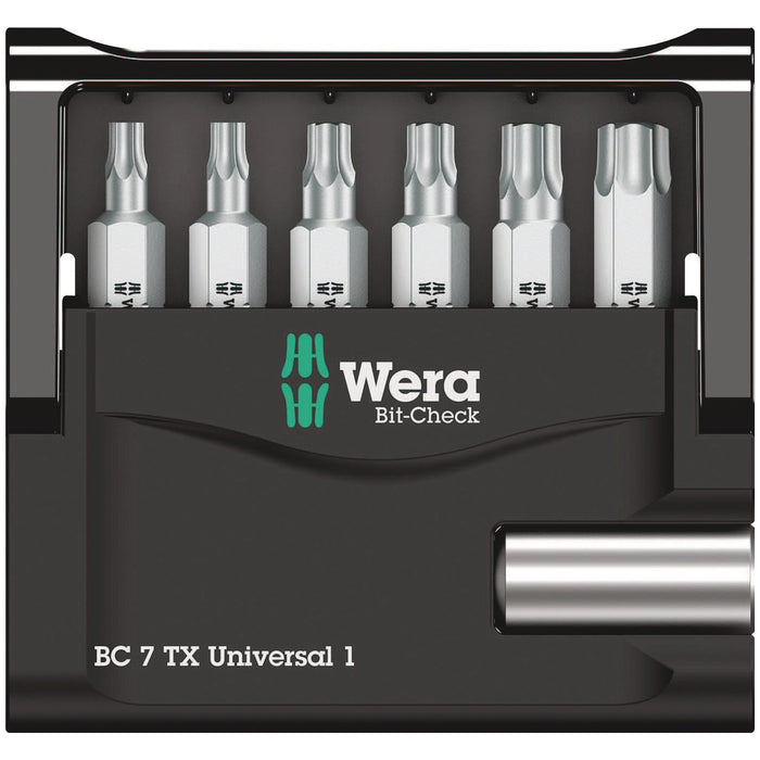 Wera Bit-Check 7 TX Universal 1, 7 pieces