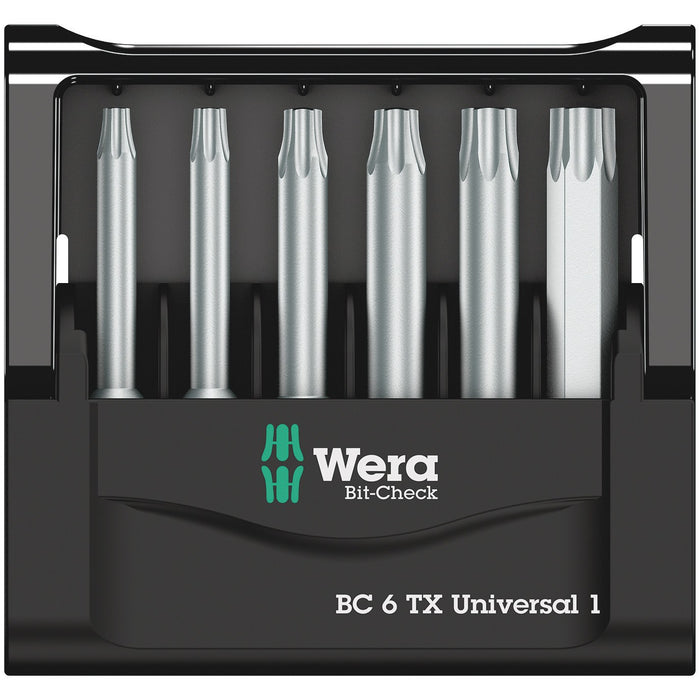 Wera Bit-Check 6 TX Universal 1, 6 pieces