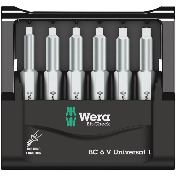 Wera Bit-Check 6 V Universal 1, 6 pieces