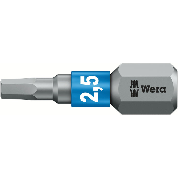 Wera 840/1 BTZ bits, 2.5 x 25 mm