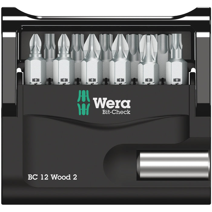 Wera Bit-Check 12 Wood 2, 12 pieces
