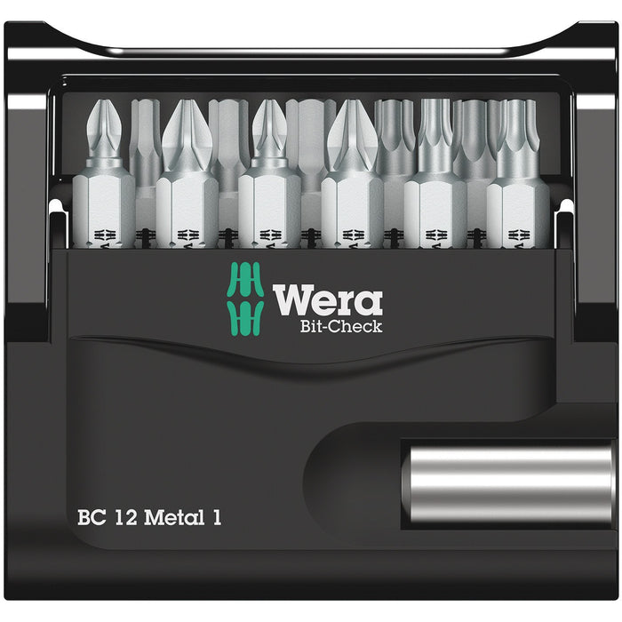 Wera Bit-Check 12 Metal 1, 12 pieces