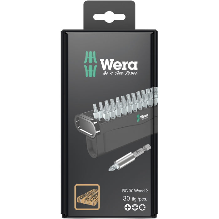 Wera Bit-Check 30 Wood 2 SB, 30 pieces