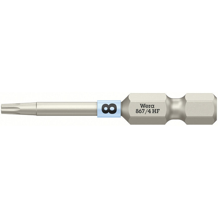 Wera 867/4 TORX® HF Bits with holding function, TX 8 x 50 mm
