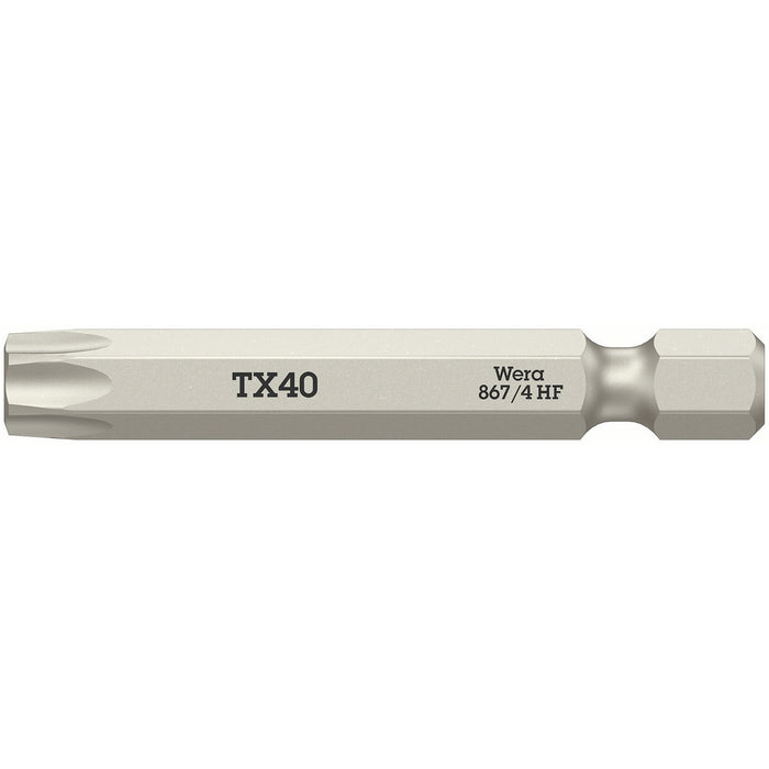 Wera 867/4 TORX® HF Bits with holding function, TX 40 x 50 mm