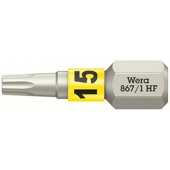 Wera 867/1 TORX® HF Bits with holding function, TX 15 x 25 mm