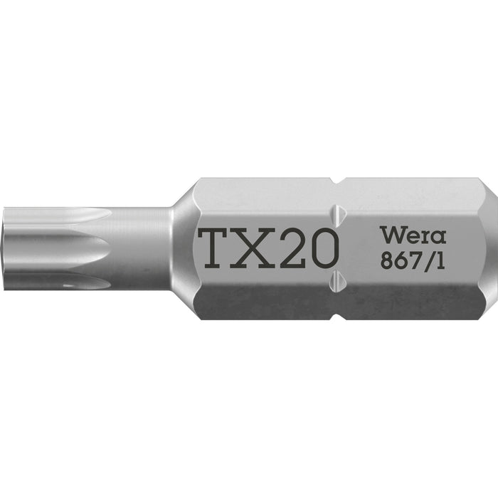 Wera 867/1 TORX® bits, TX 20 x 25 mm