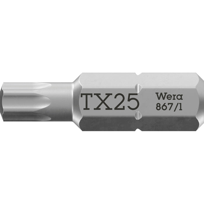 Wera 867/1 TORX® bits, TX 25 x 25 mm