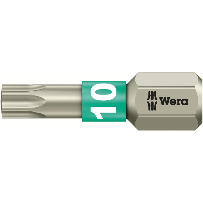 Wera 3867/1 TS TORX® bits, stainless, TX 10 x 25 mm