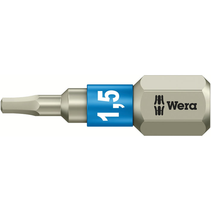 Wera 3840/1 TS bits, stainless, 1.5 x 25 mm