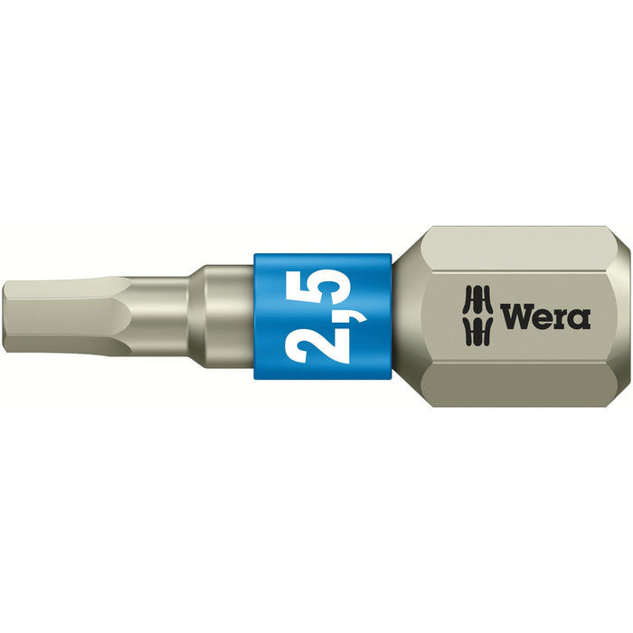 Wera 3840/1 TS bits, stainless, 2.5 x 25 mm