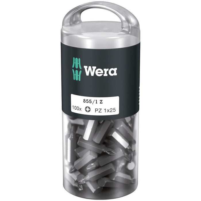 Wera 855/1 Z DIY 100 bits, PZ 1 x 25 mm, 100 pieces