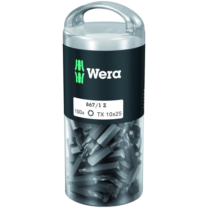 Wera 867/1 TORX® DIY 100, TX 10 x 25 mm, 100 pieces
