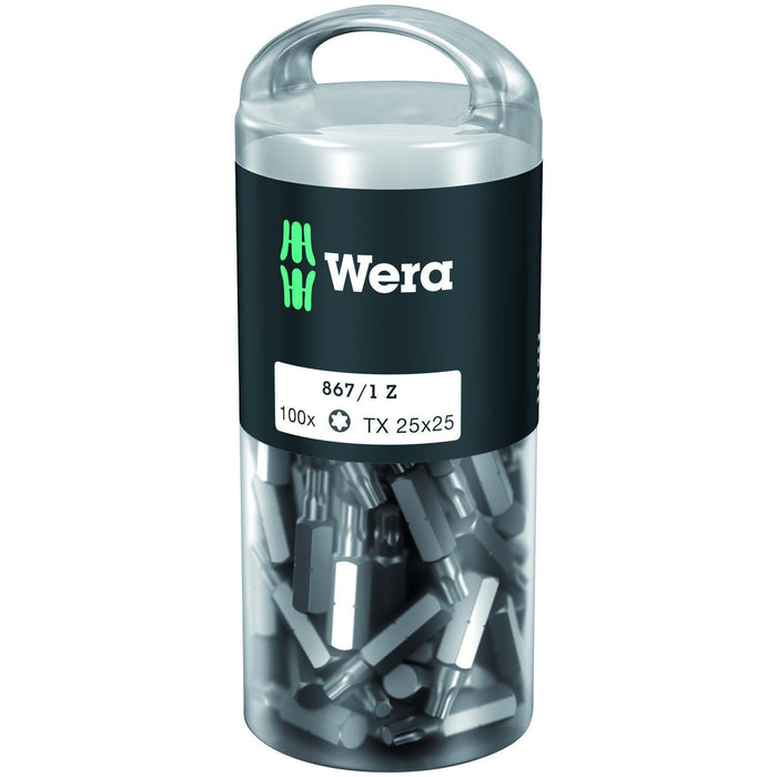 Wera 867/1 TORX® DIY 100, TX 25 x 25 mm, 100 pieces