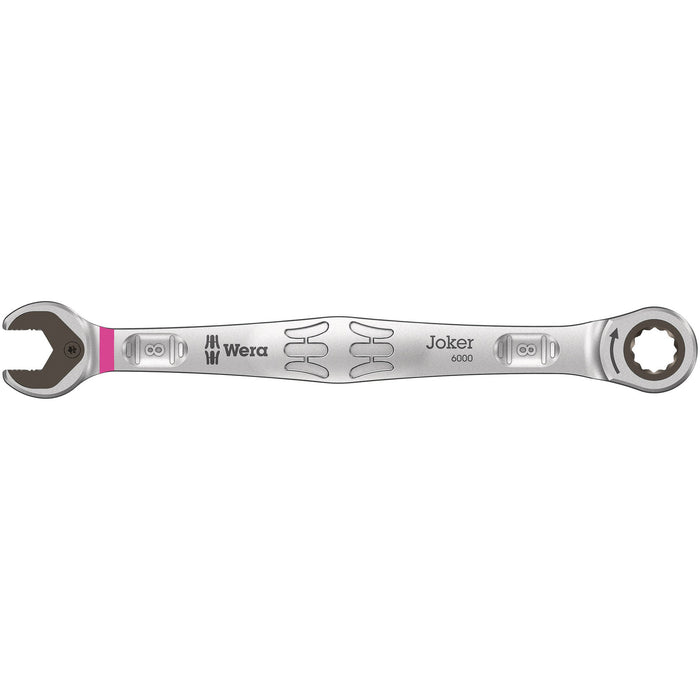 Wera 6000 Joker Ratcheting combination wrenches, 8 x 144 mm