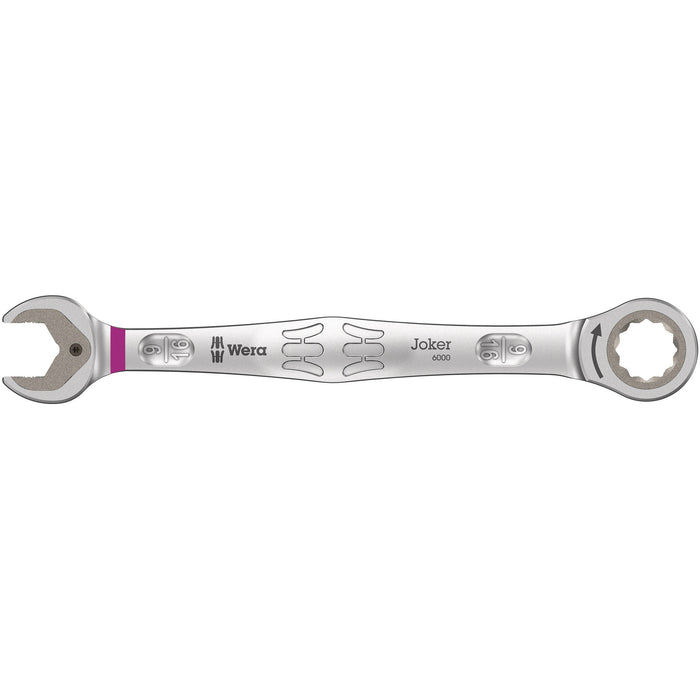 Wera 6000 Joker Ratcheting combination wrenches, Imperial, 9/16" x 188 mm