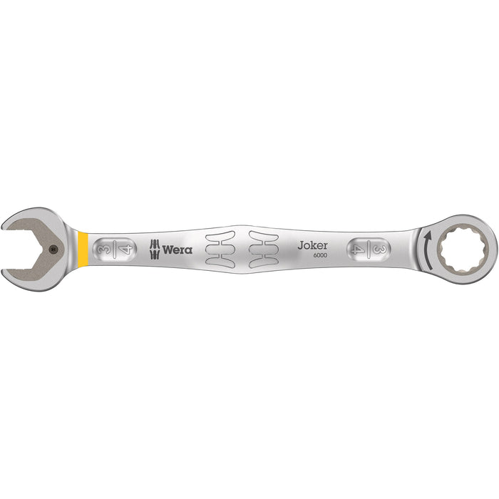 Wera 6000 Joker Ratcheting combination wrenches, Imperial, 3/4" x 246 mm
