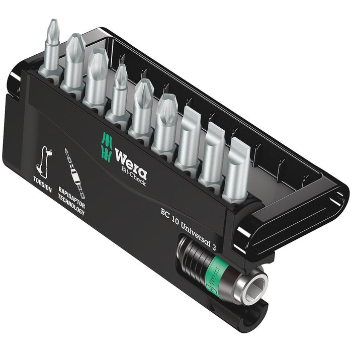 Wera Bit-Check 10 Universal 3 SB, 10 pieces