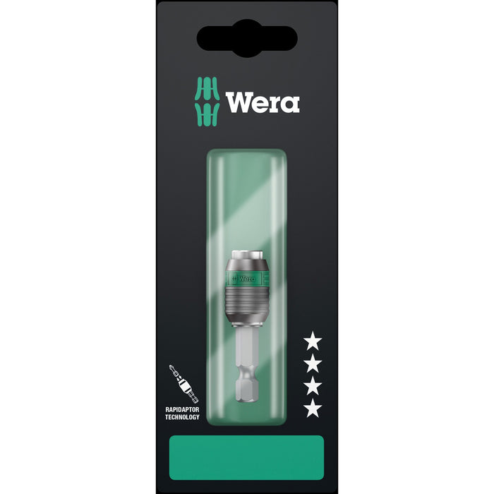 Wera 889/4/1 K SB Rapidaptor Universal Bit Holder, 1/4" x 50 mm