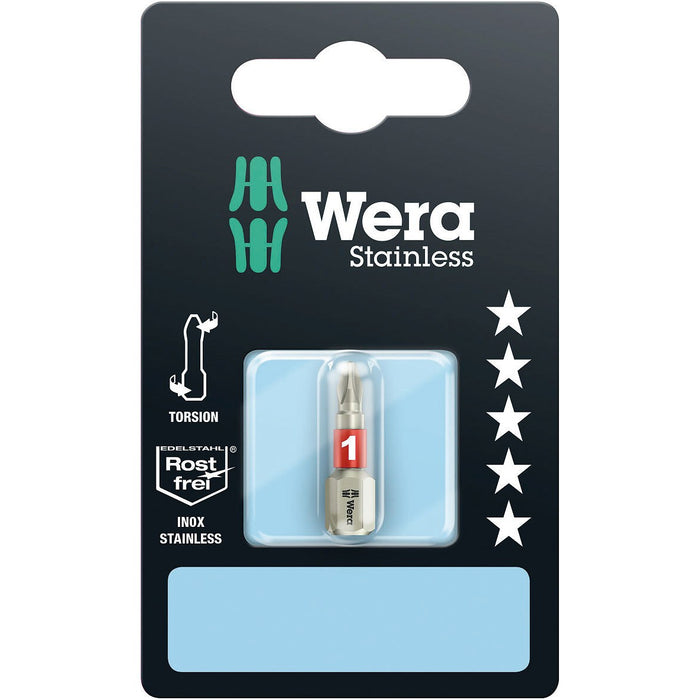 Wera 3851/1 TS SB bits, stainless, PH 1 x 25 mm
