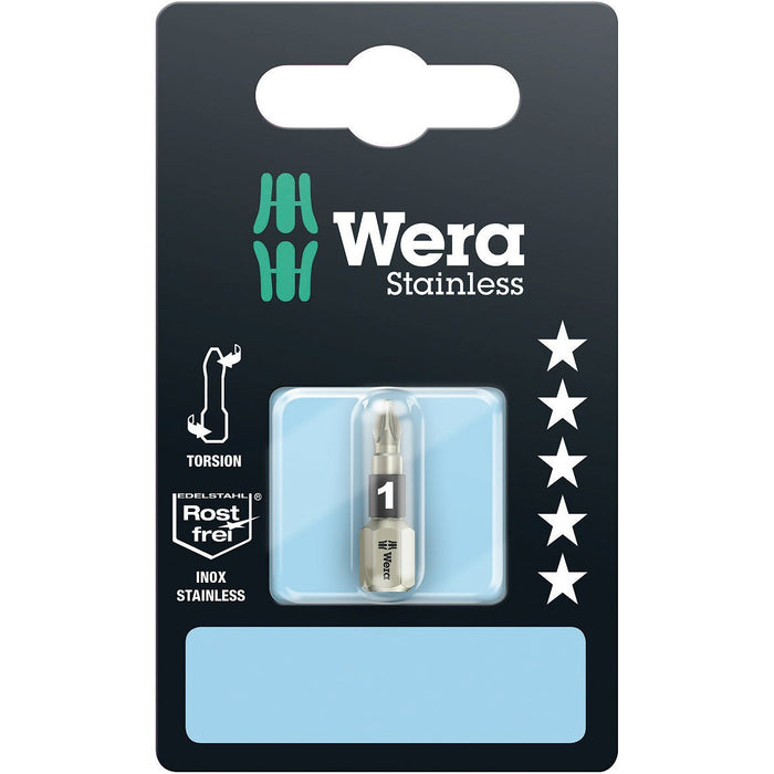 Wera 3855/1 TS SB bits, stainless, PZ 1 x 25 mm