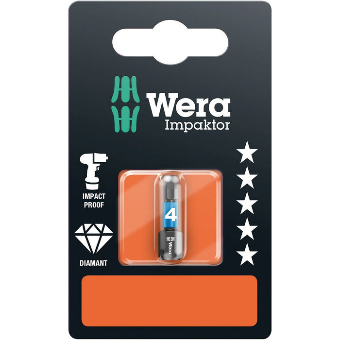 Wera 840/1 IMP DC SB Impaktor bits, 4 x 25 mm