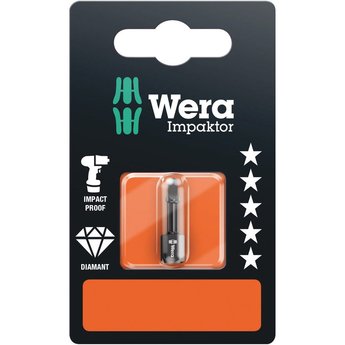 Wera 868/1 IMP DC SB Impaktor Square-Plus bits, # 2 x 25 mm