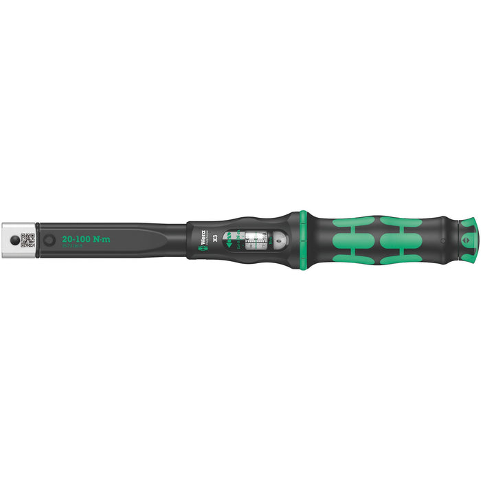 Wera Click-Torque X 3 torque wrench for insert tools, 20-100 Nm, 9x12 x 20-100 Nm