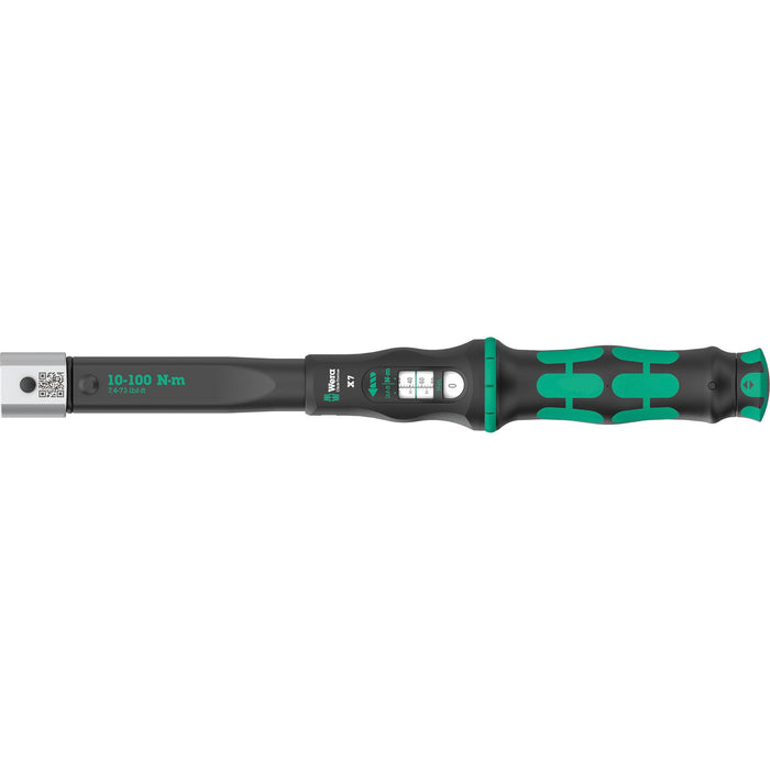 Wera Click-Torque X 7 torque wrench for insert tools, 10-100 Nm, 14x18 x 10-100 Nm