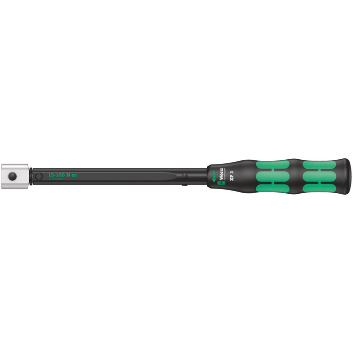 Wera Click-Torque XP 3 pre-set adjustable torque wrench for insert tools, 15-100 Nm, 15