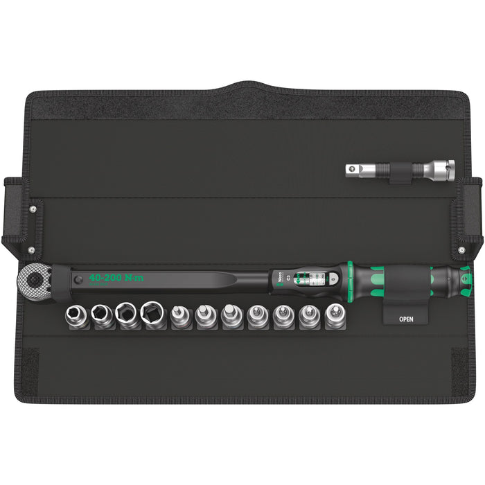 Wera Click-Torque C 3 Set 1, 40-200 Nm, 13 pieces