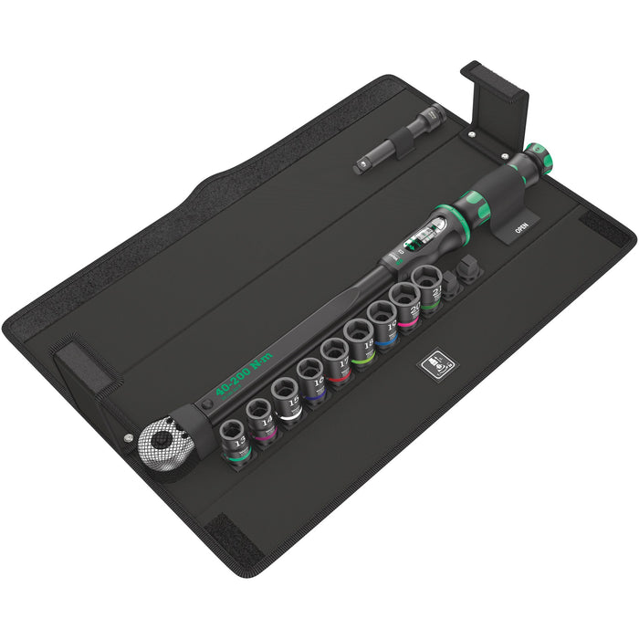 Wera Click-Torque C 3 set 2 for cement screwdriving, 40-200 Nm, 11 pieces