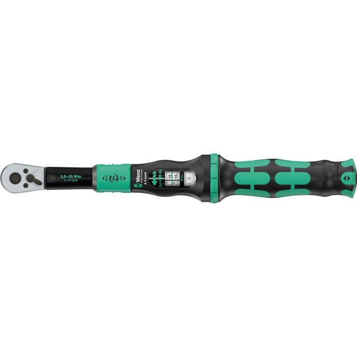 Wera Click-Torque Lock A 5 Torque wrench, adjustable, Torque Lock function, reversible