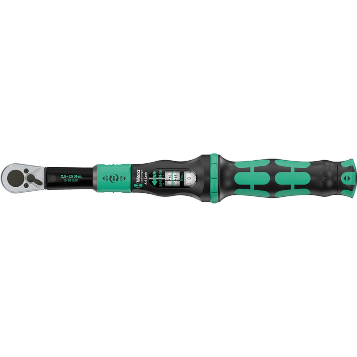 Wera Click-Torque Lock A 6 Torque wrench, adjustable, Torque Lock function, reversible