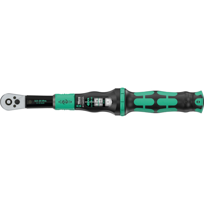 Wera Click-Torque Lock A 5 R/L Torque wrench, adjustable, Torque Lock function, square