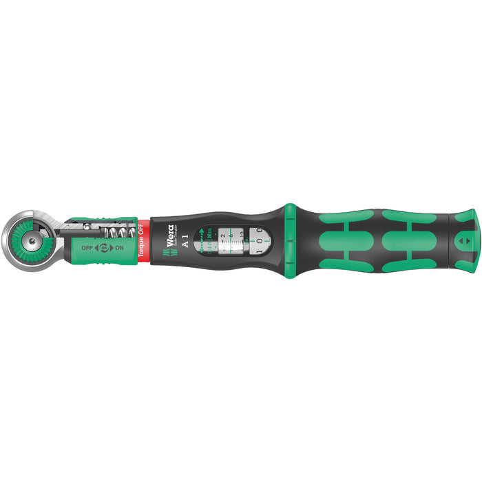 Wera Safe-Torque A 1 torque wrench with 1/4" square head drive, 2-12 Nm, 1/4" x 2-12