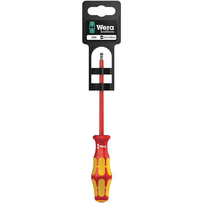 Wera 160 i SB VDE Insulated screwdriver for slotted screws, 0.6 x 3.5 x 100 mm