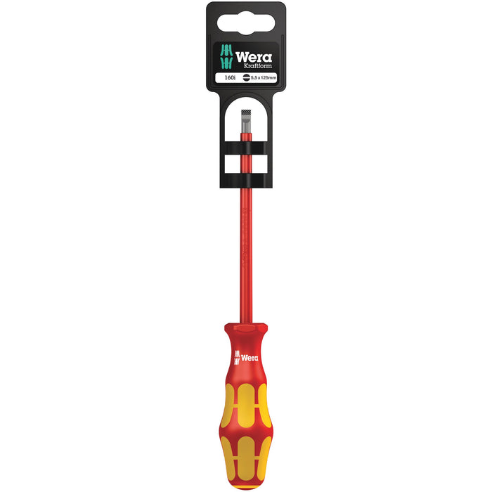 Wera 160 i SB VDE Insulated screwdriver for slotted screws, 1 x 5.5 x 125 mm