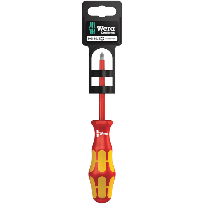 Wera 165 i PZ/S SB VDE Insulated screwdriver for PlusMinus screws (Pozidriv/slotted), #