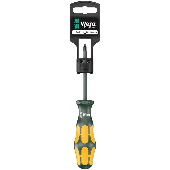 Wera 168 i SB VDE Insulated screwdriver for square socket head screws, # 1 x 80 mm