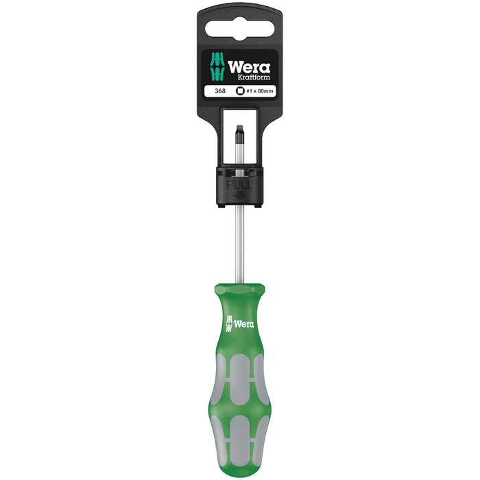 Wera 368 SB Screwdriver for square socket head screws, # 1 x 80 mm