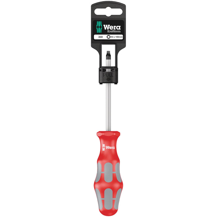 Wera 368 SB Screwdriver for square socket head screws, # 2 x 100 mm
