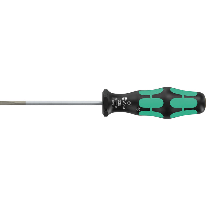 Wera 335 Screwdriver for slotted screws, 0.5 x 3 x 80 mm
