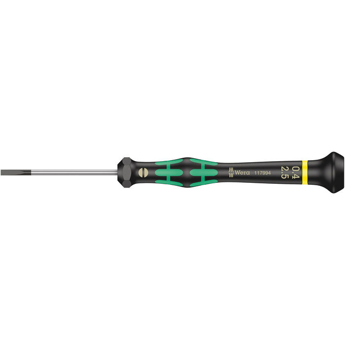 Wera 2035 Screwdriver for slotted screws for electronic applications, 0.40 x 2.5 x 50 mm