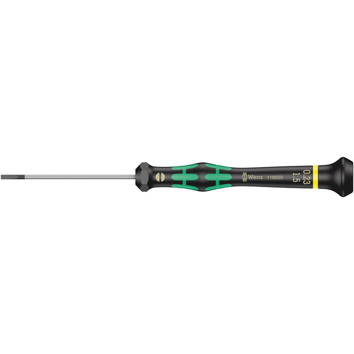 Wera 2035 Screwdriver for slotted screws for electronic applications, 0.23 x 1.5 x 60 mm