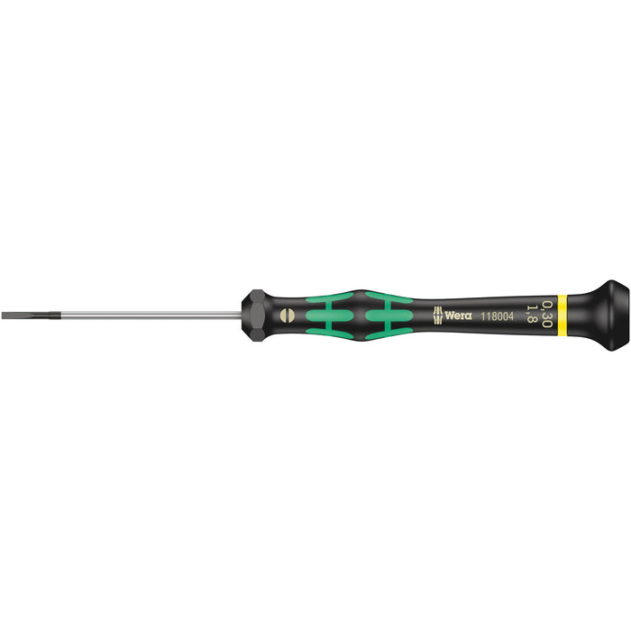 Wera 2035 Screwdriver for slotted screws for electronic applications, 0.30 x 1.8 x 60 mm
